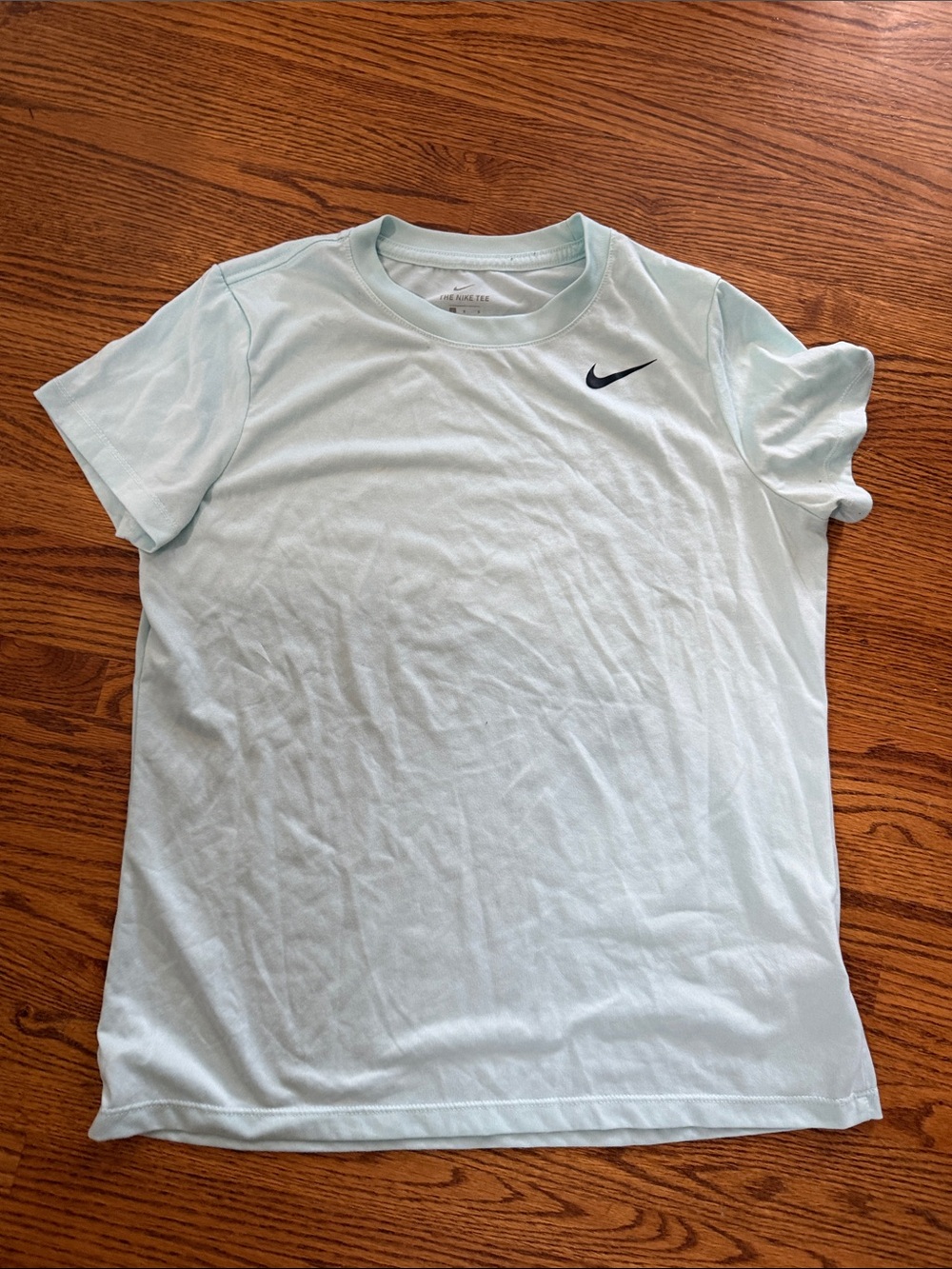 Nike Light green Swoosh dri fit tee  size large